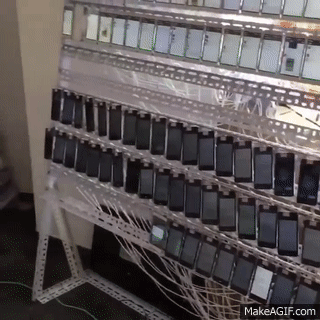 Inside of a Chinese click farm
